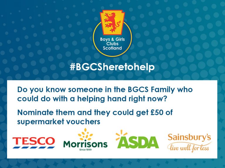 BGCS are Here to Help - Boys and Girls Clubs Scotland